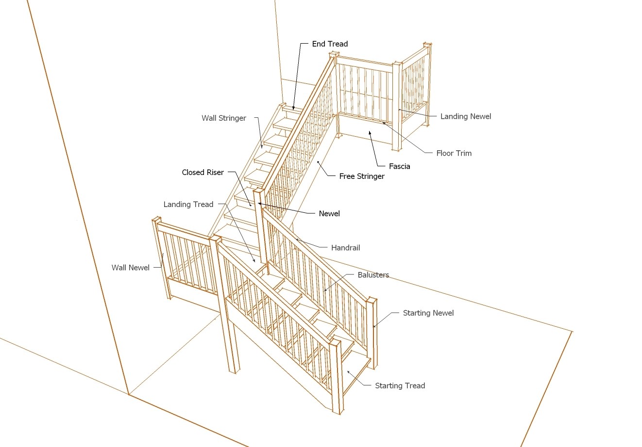 Stairwell Drawing At Getdrawings 