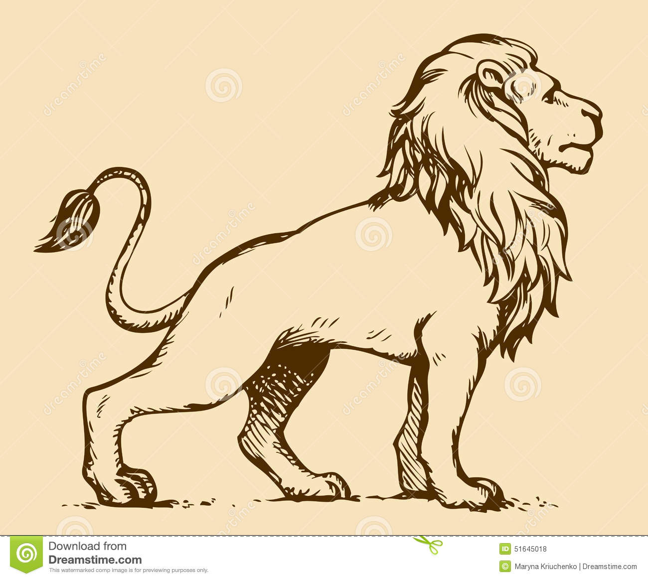 Collection 99+ Images how to draw a lion standing up Superb