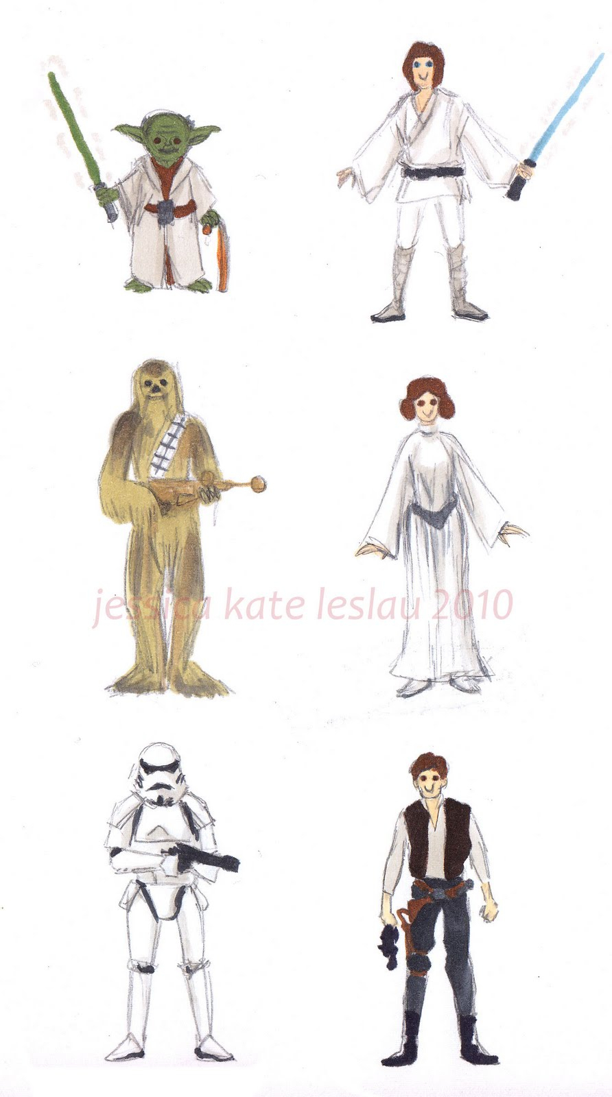 Star Wars Characters Drawing at GetDrawings | Free download