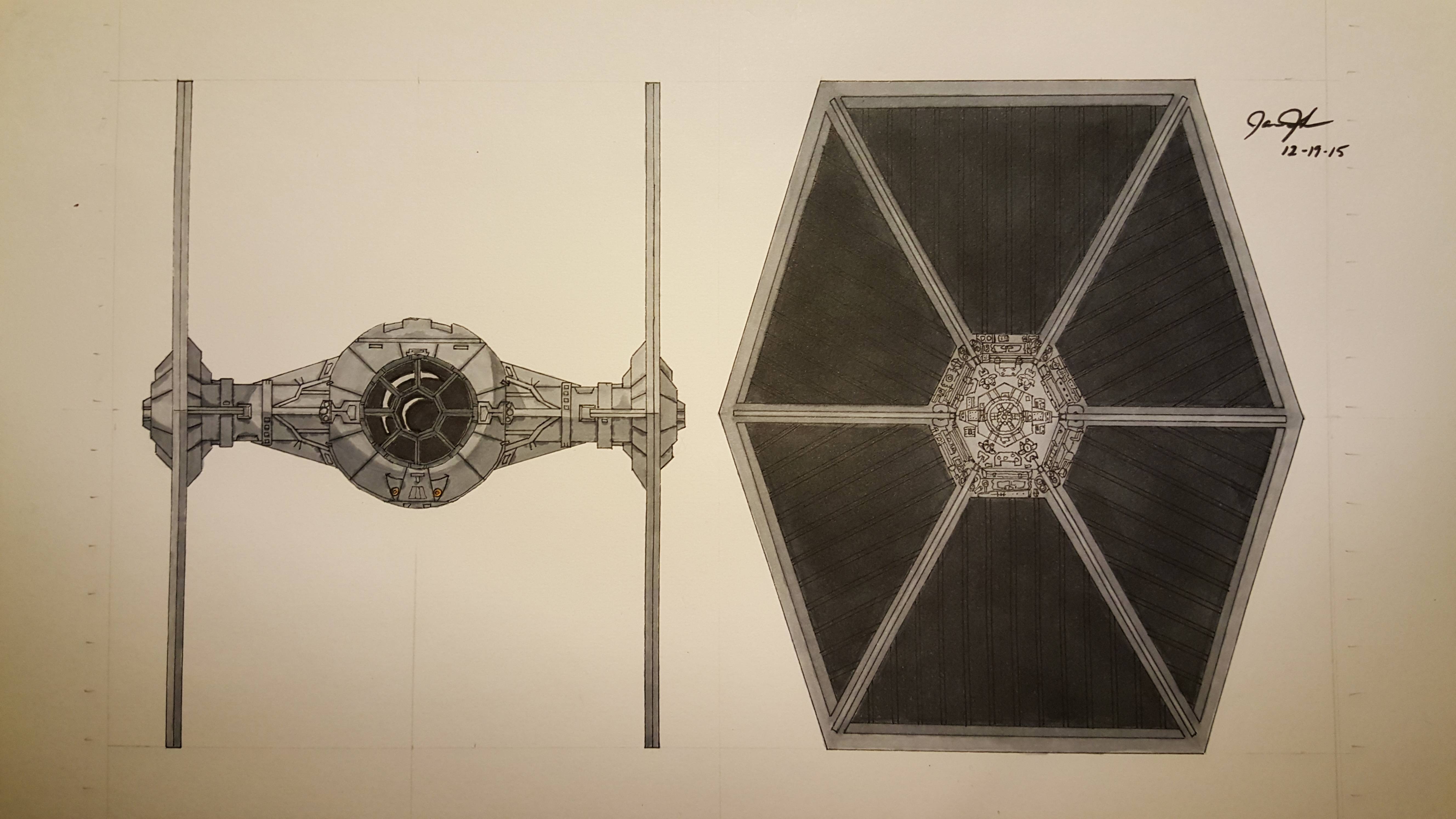 Star Wars Tie Fighter Drawing at GetDrawings Free download