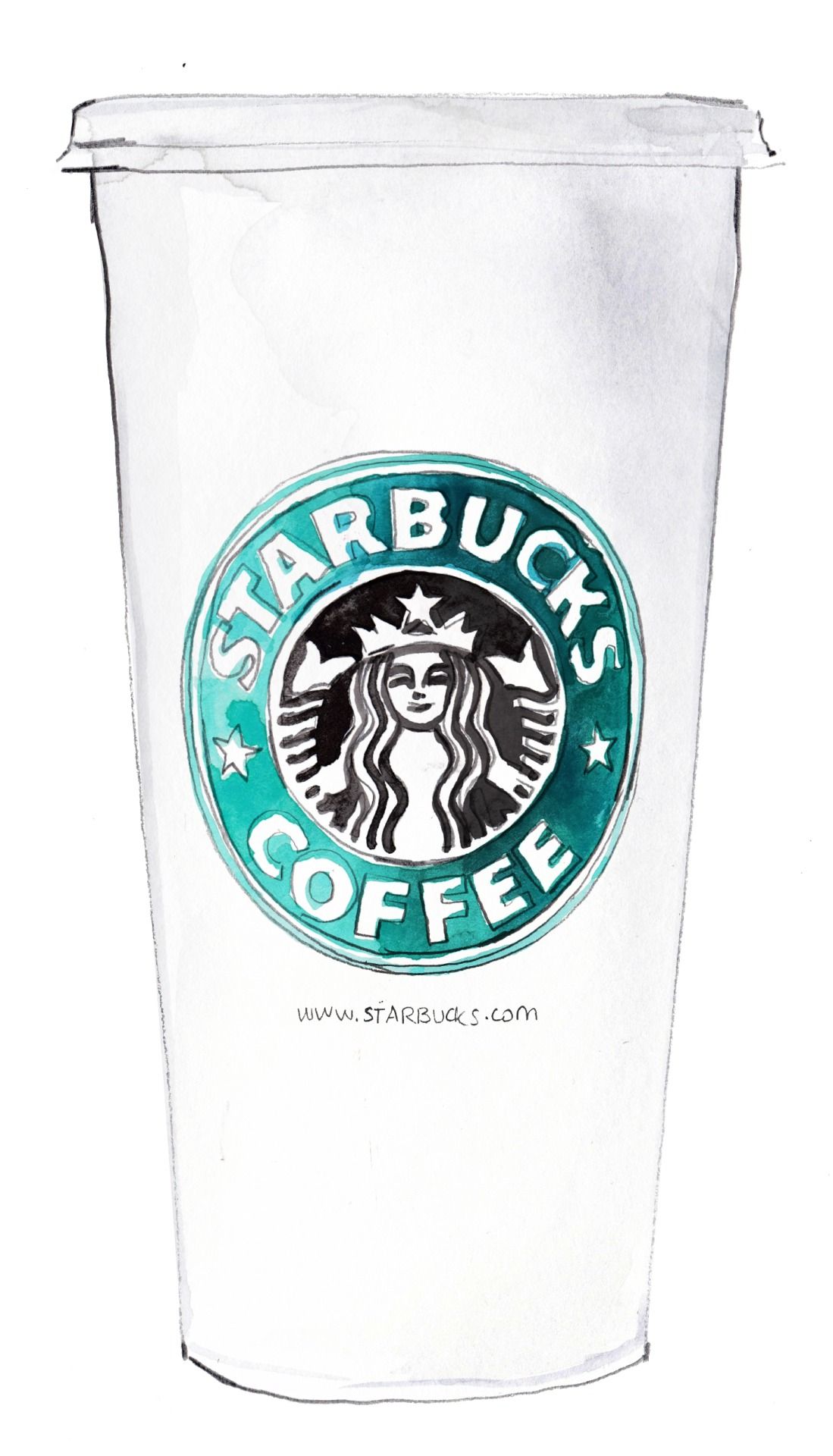 Starbucks Cup Drawing at GetDrawings | Free download