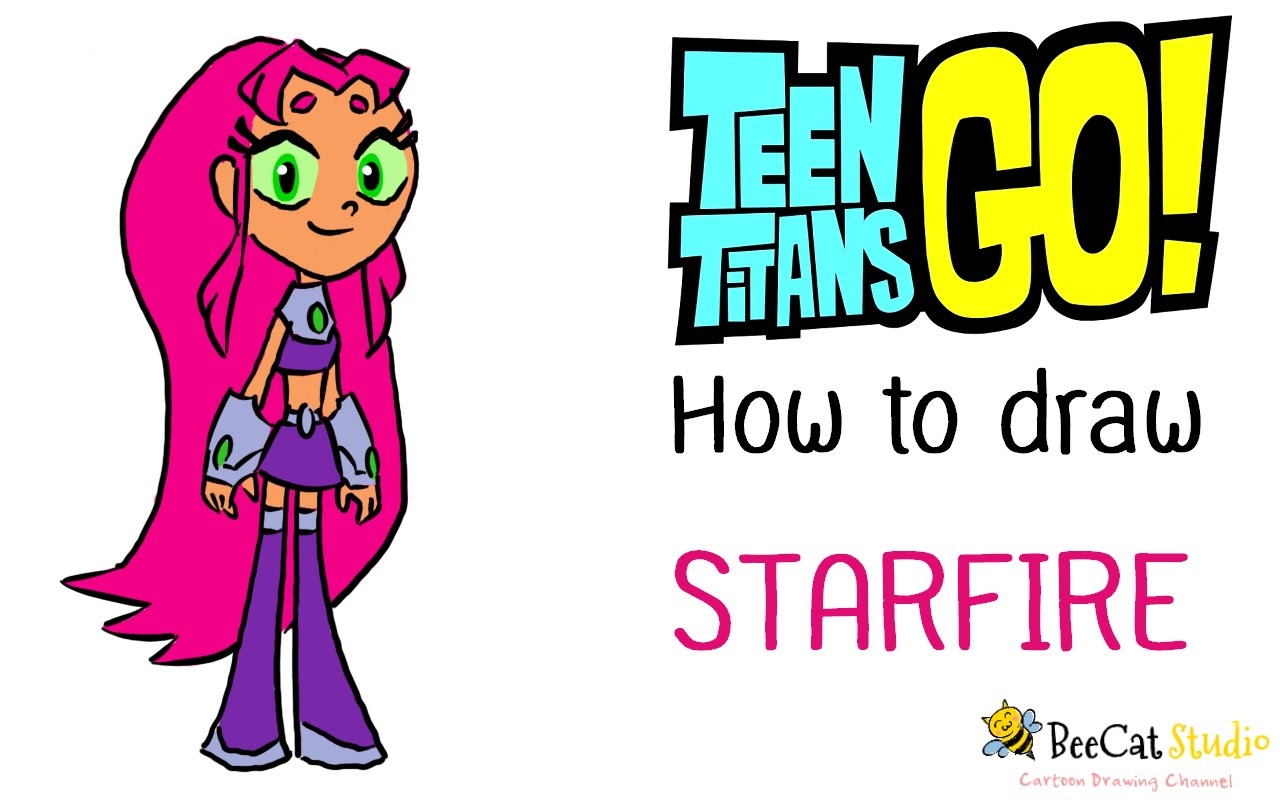 1280x800 How To Draw Starfire Teen Titans Go.