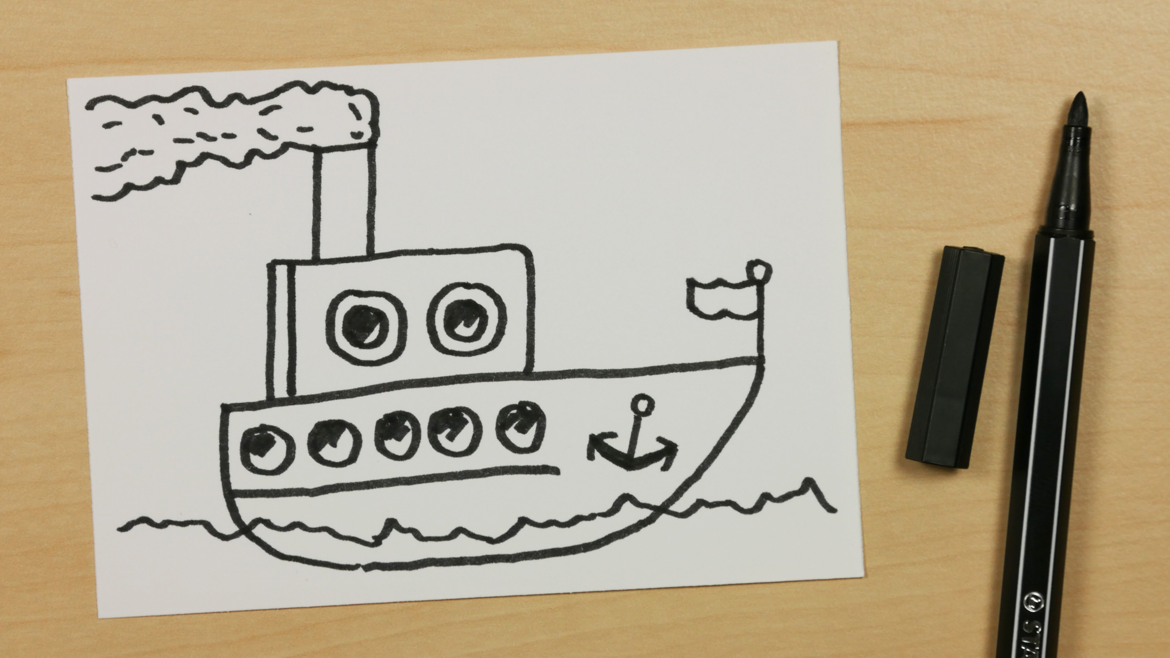 Steam Boat Drawing at GetDrawings Free download