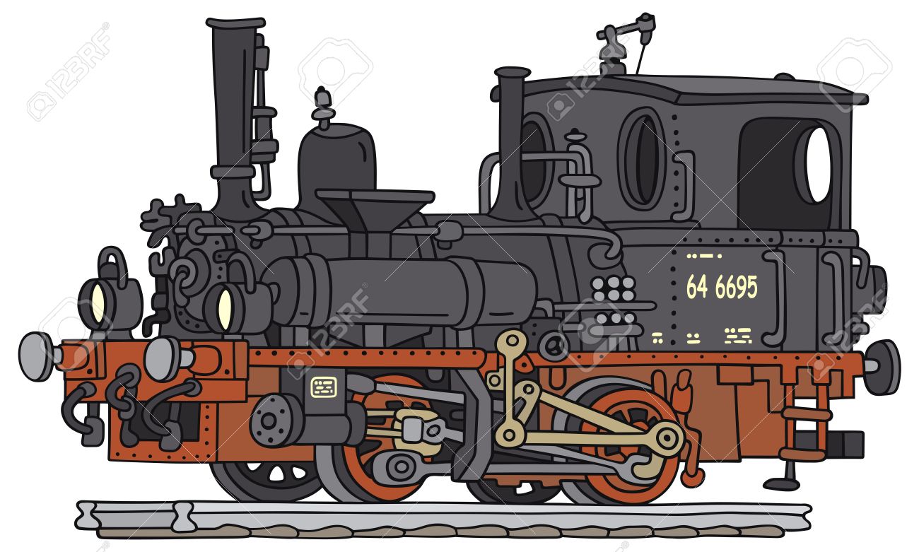 Steam train engine drawing фото 61