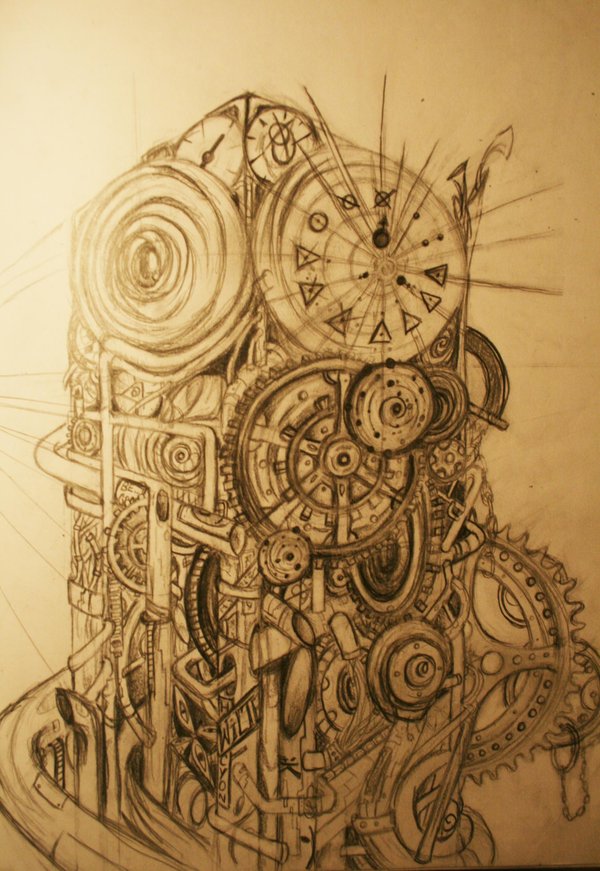 Steampunk Clock Drawing at GetDrawings | Free download