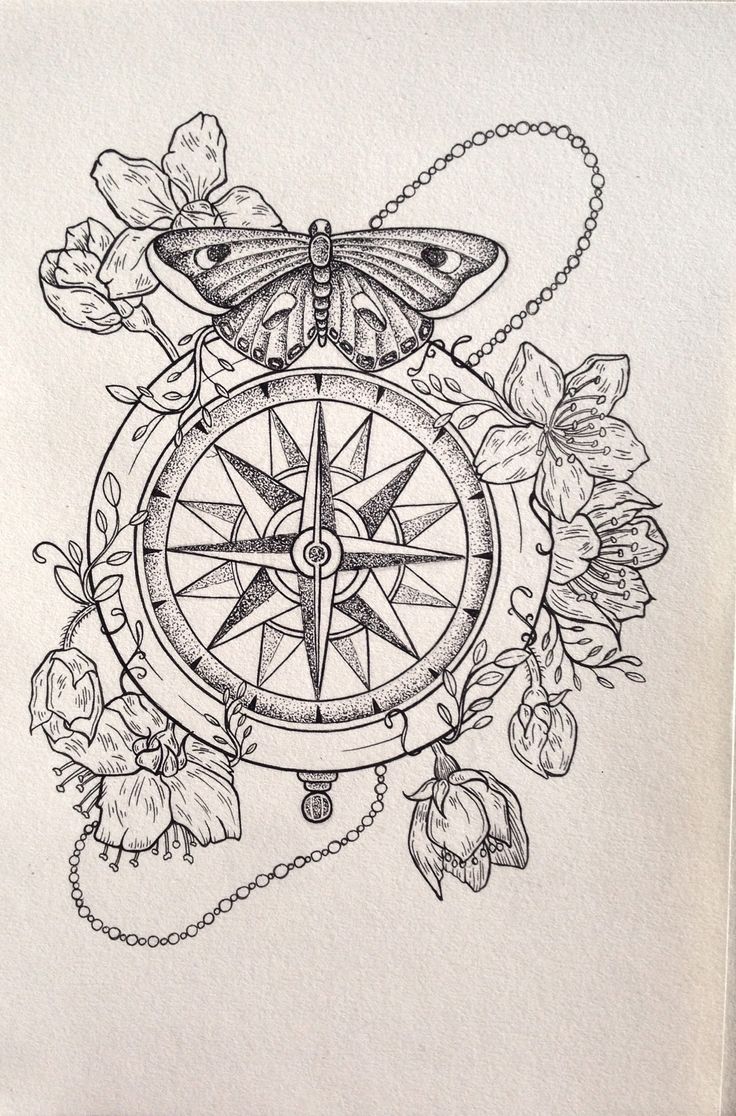 Steampunk Compass Drawing At Getdrawings Free Download