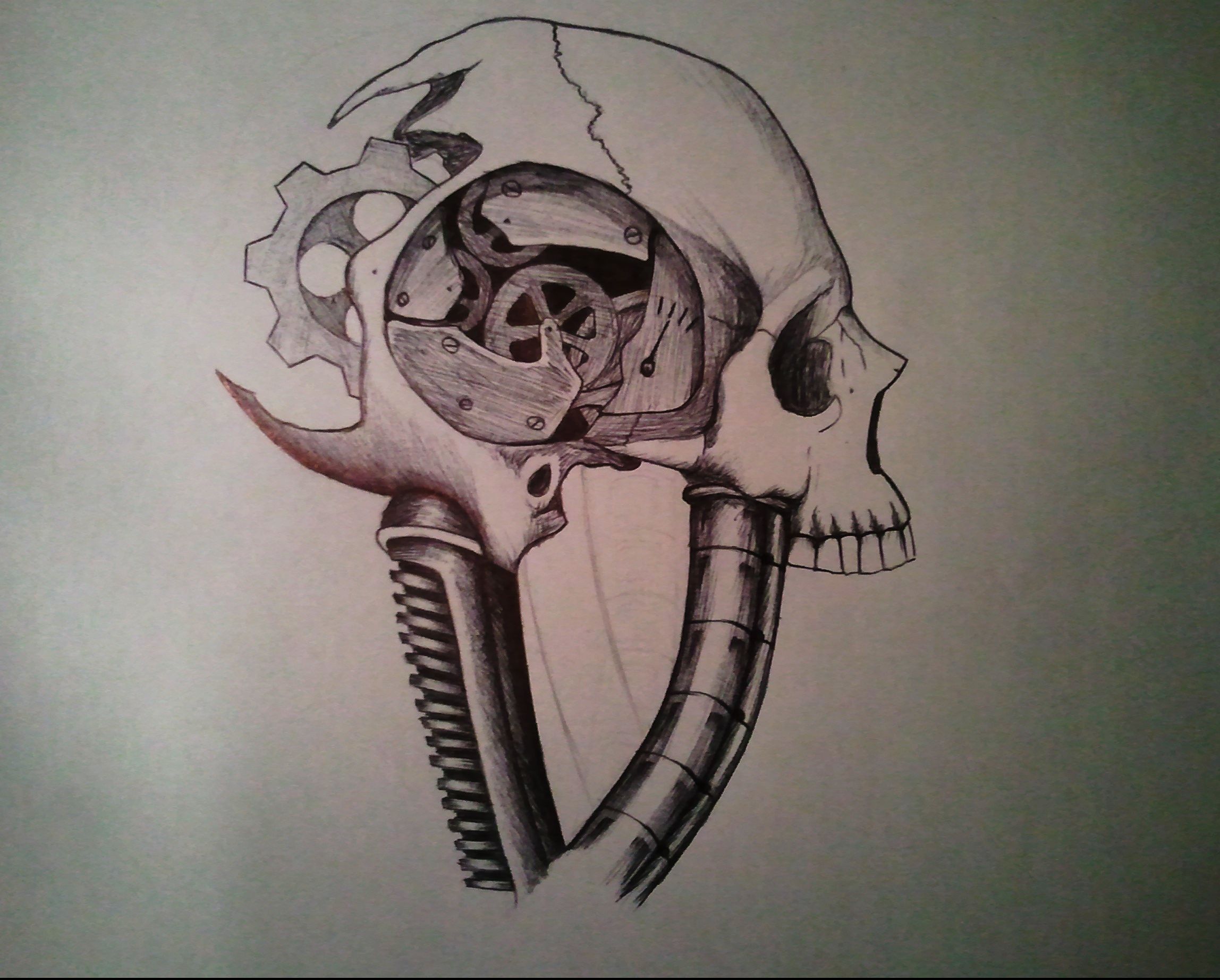 Steampunk Skull Drawing at GetDrawings Free download
