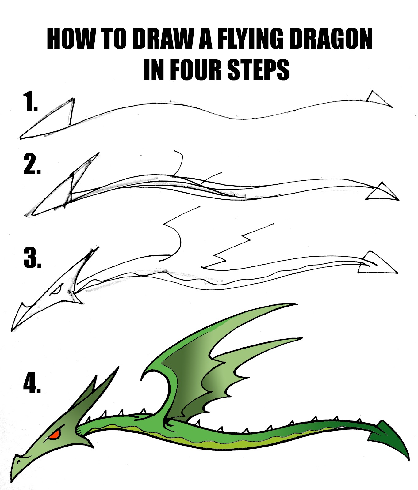 Step By Step Drawing Dragons At Getdrawings Free Download