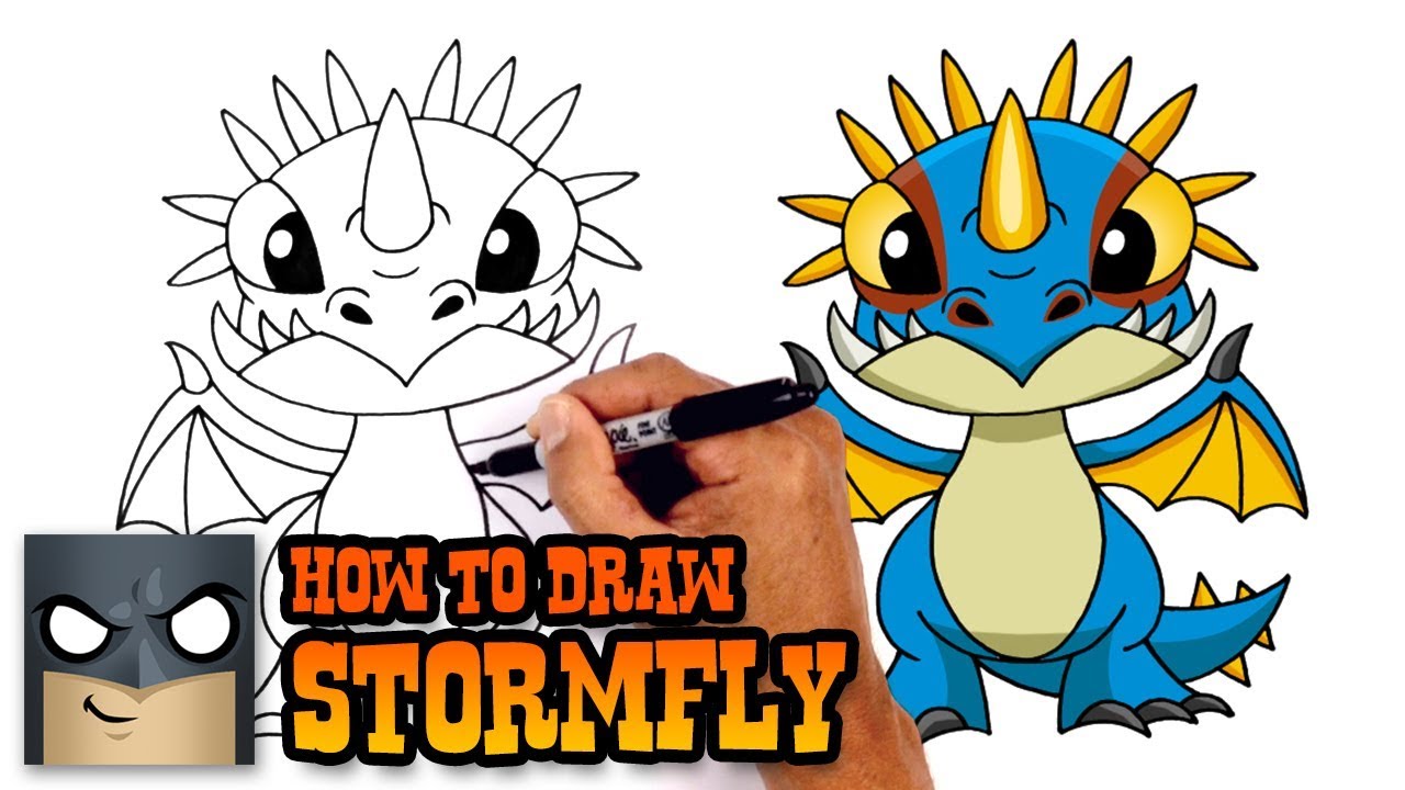 1280x720 How To Draw Stormfly How To Train Your Dragon.