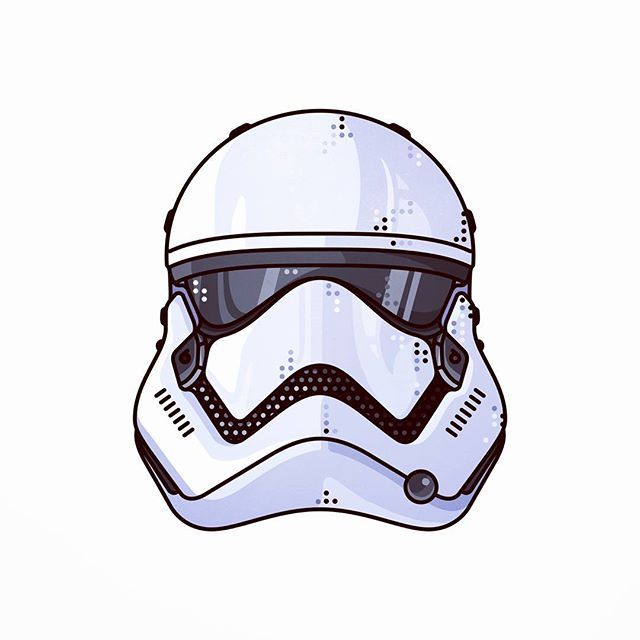 storm trooper helmet sketch