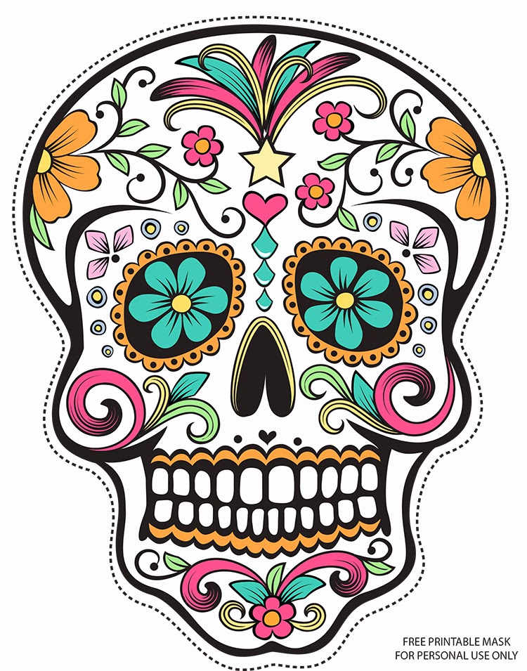 Sugar Skull Drawing Template At GetDrawings Free Download