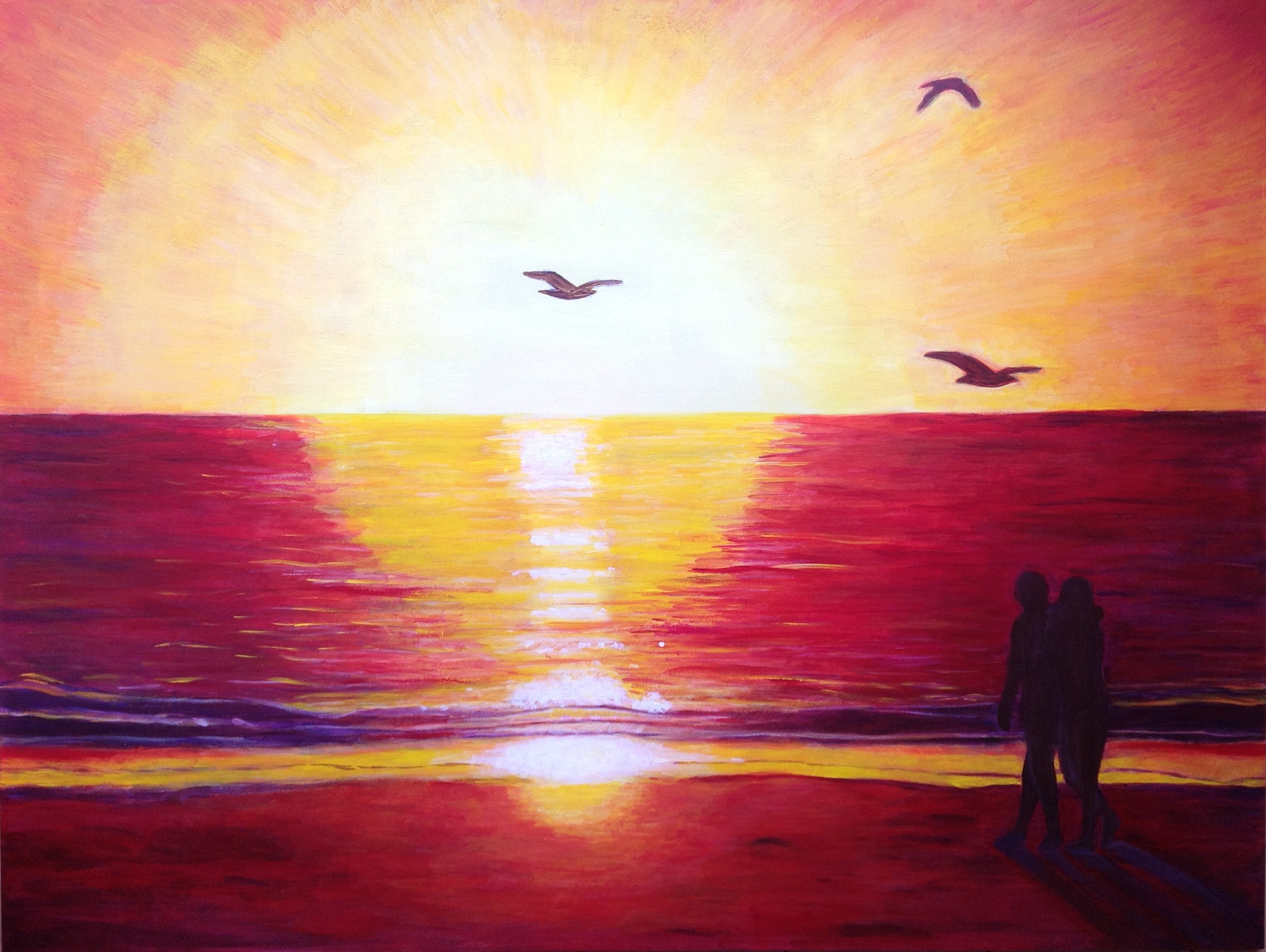 Sunset On The Beach Drawing at GetDrawings Free download