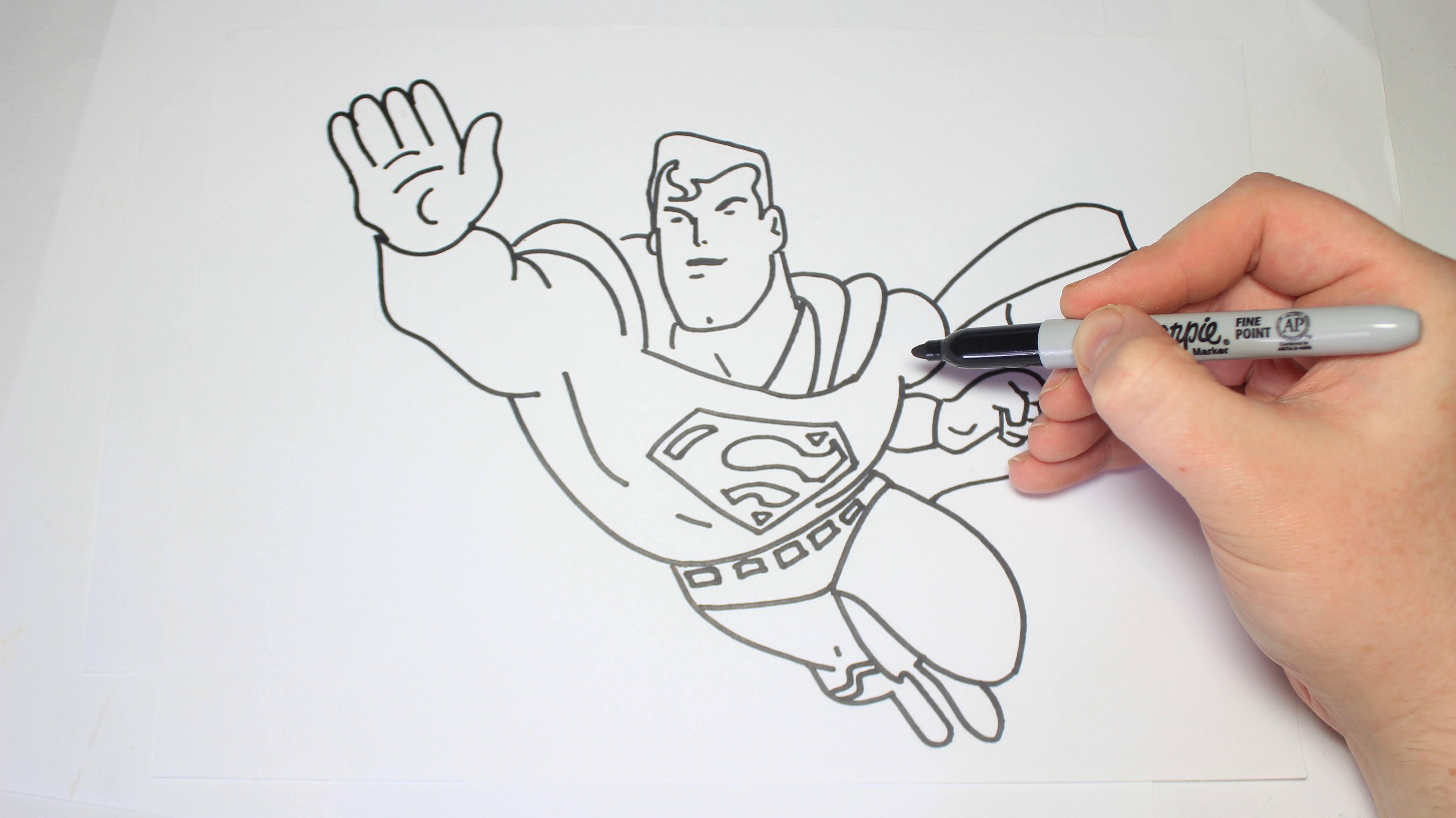 Superman Drawing Easy At GetDrawingscom Free For Personal Use