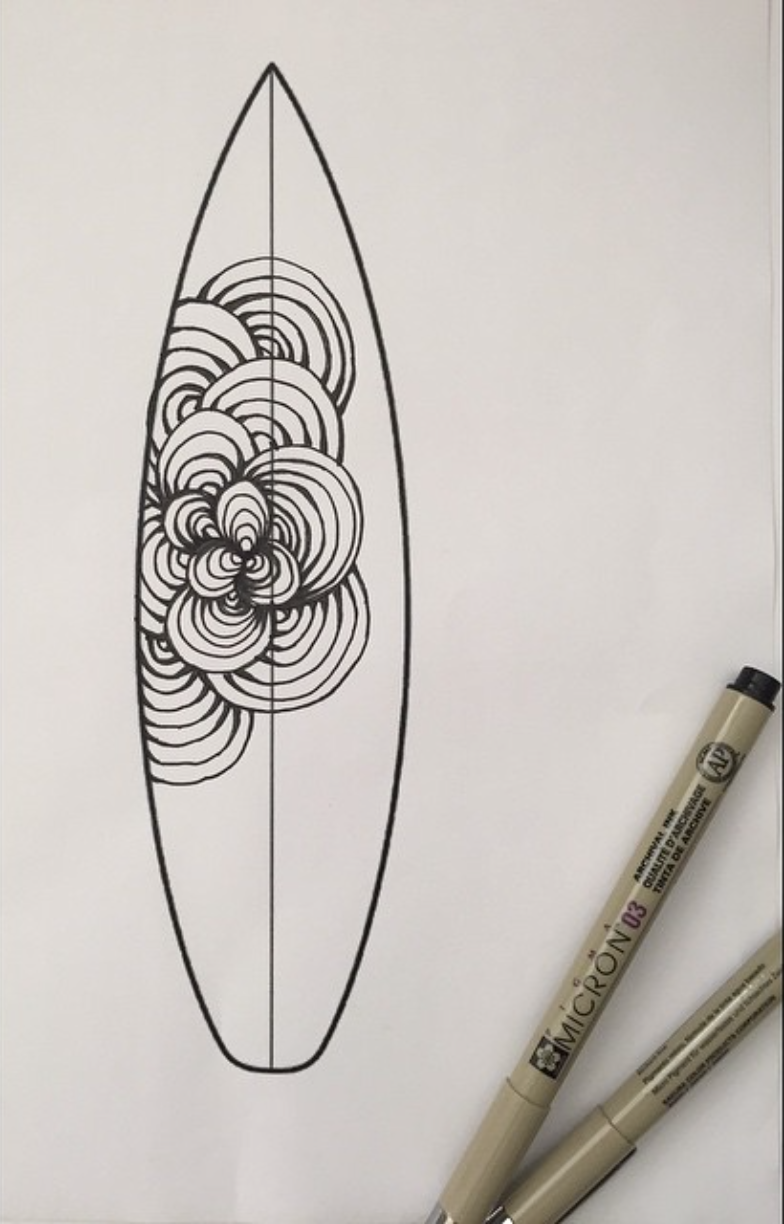 Surfboard Drawing Template at GetDrawings Free download