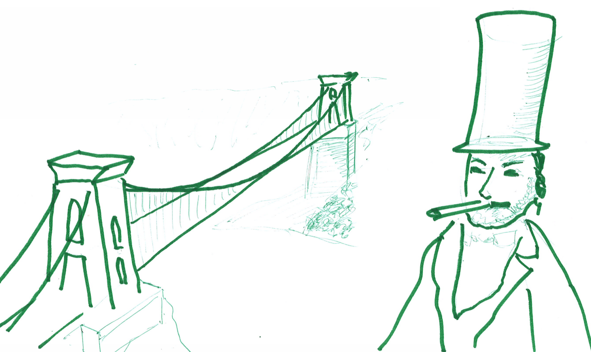 Suspension Bridge Drawing at GetDrawings | Free download