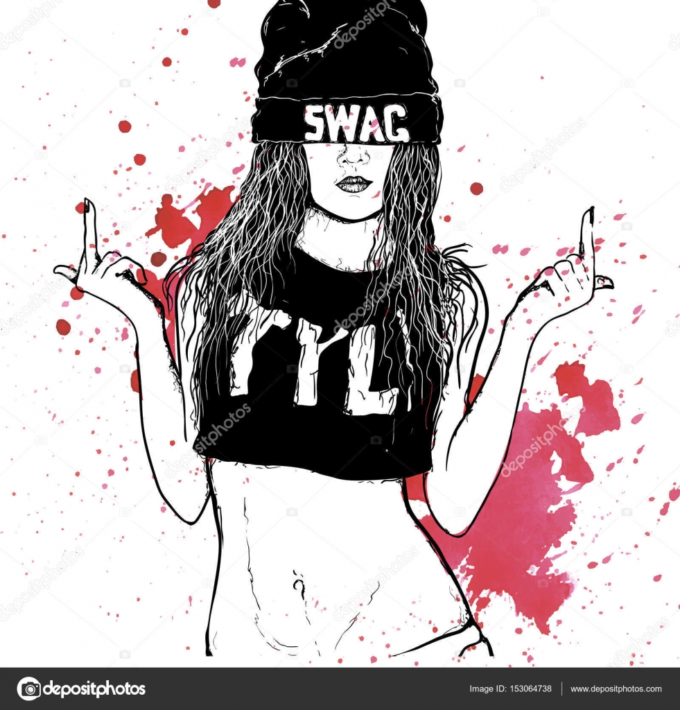 Swag Girl Drawing at GetDrawings | Free download