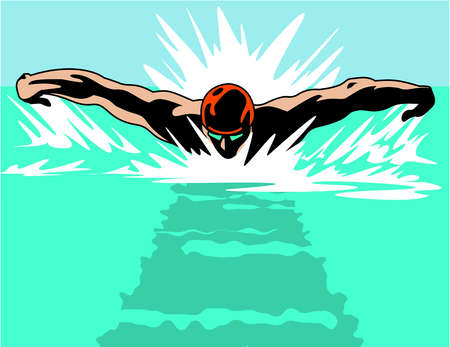 Swimmer Drawing at GetDrawings | Free download