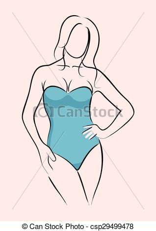 Swimsuit Drawing at GetDrawings | Free download