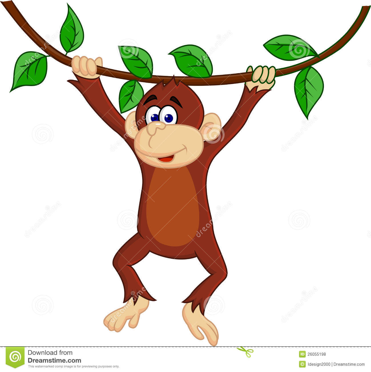 Swinging Monkey Drawing At Getdrawings Com Free For