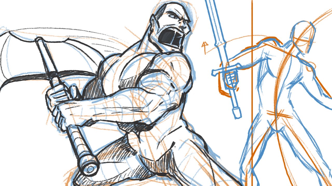 Sword Fight Drawing at GetDrawings | Free download