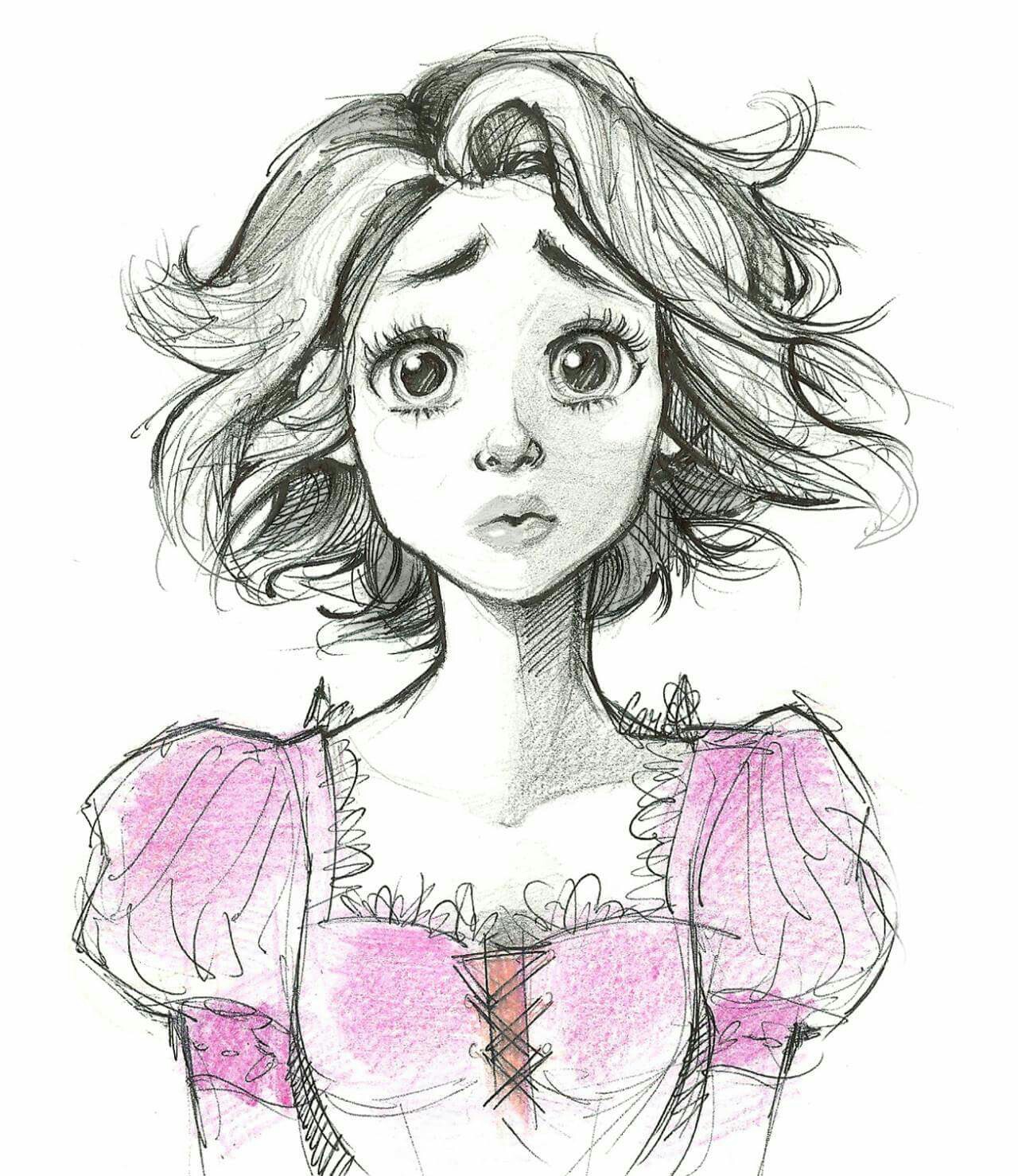 Tangled Rapunzel Drawing at GetDrawings Free download