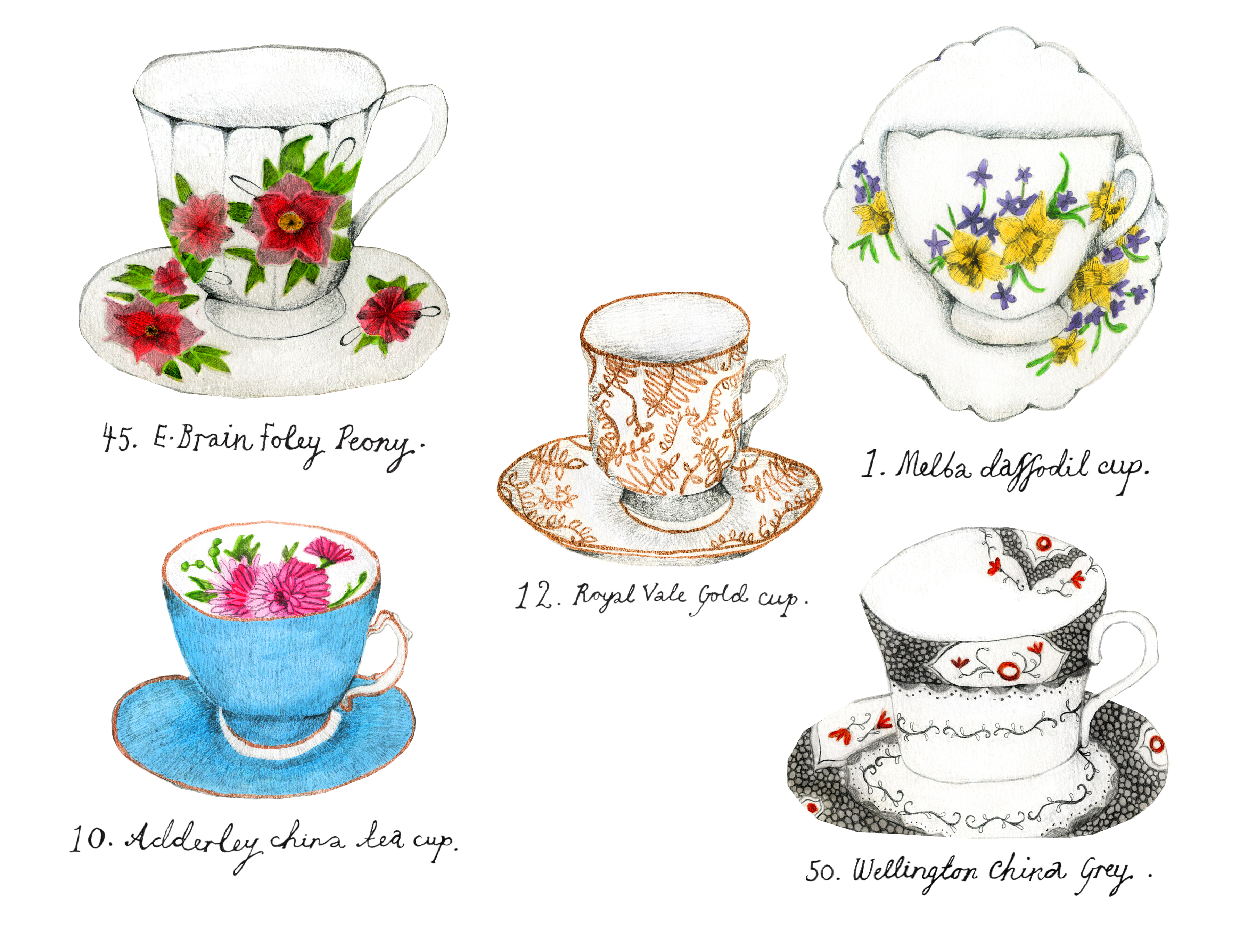 Tea Cup Drawing at GetDrawings | Free download