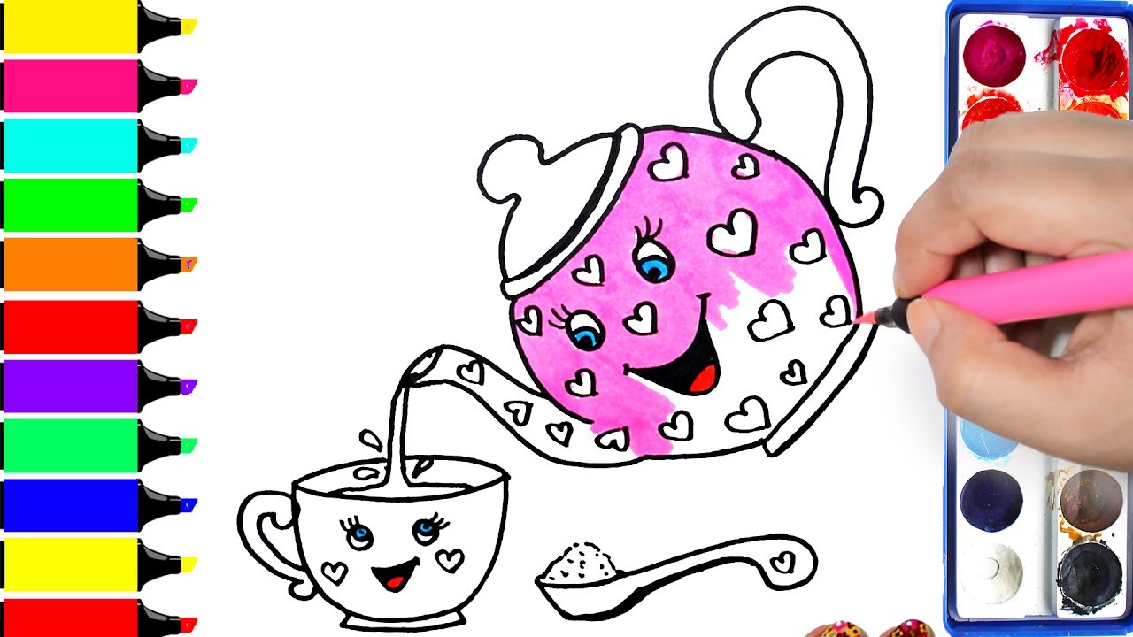 Tea Kettle Drawing at GetDrawings | Free download