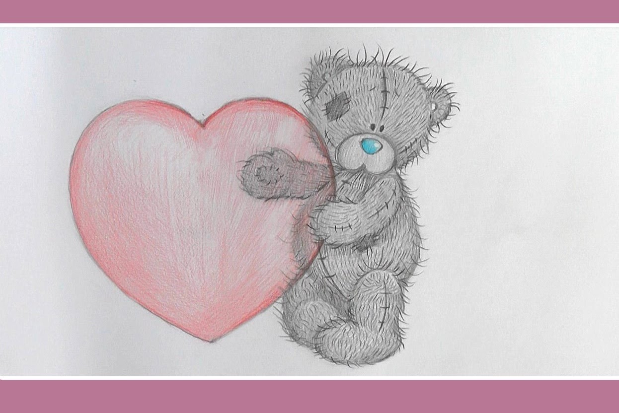 Teddy Bear Pencil Drawing at GetDrawings | Free download