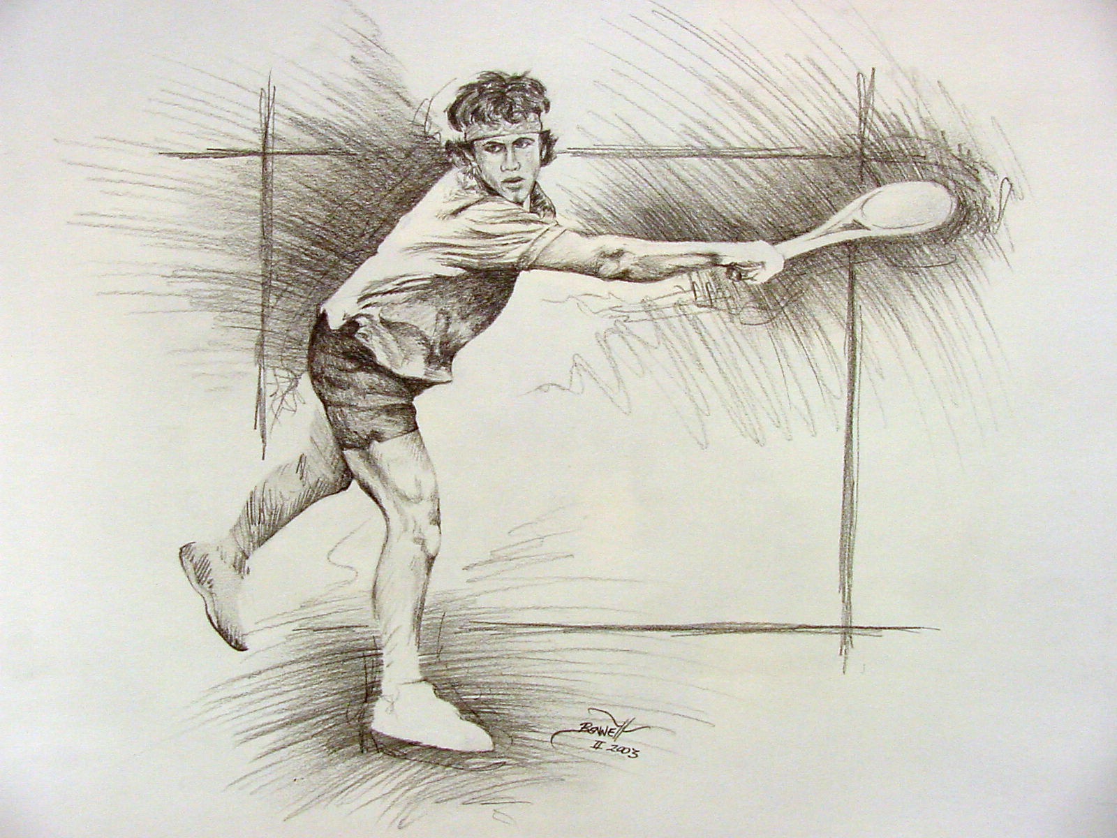 Tennis Player Drawing at GetDrawings | Free download