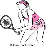 Tennis Player Drawing at GetDrawings | Free download