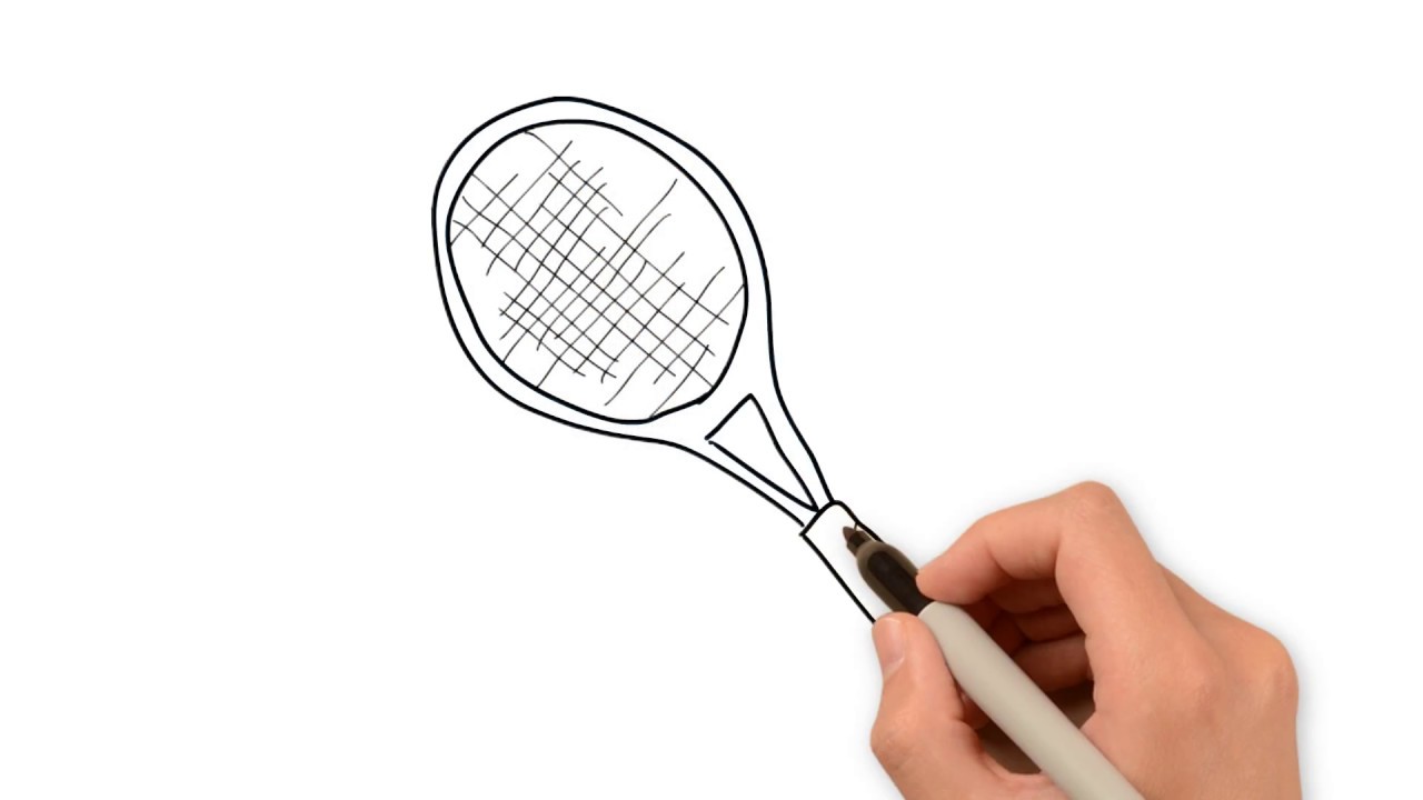 Tennis Racket Drawing at GetDrawings | Free download