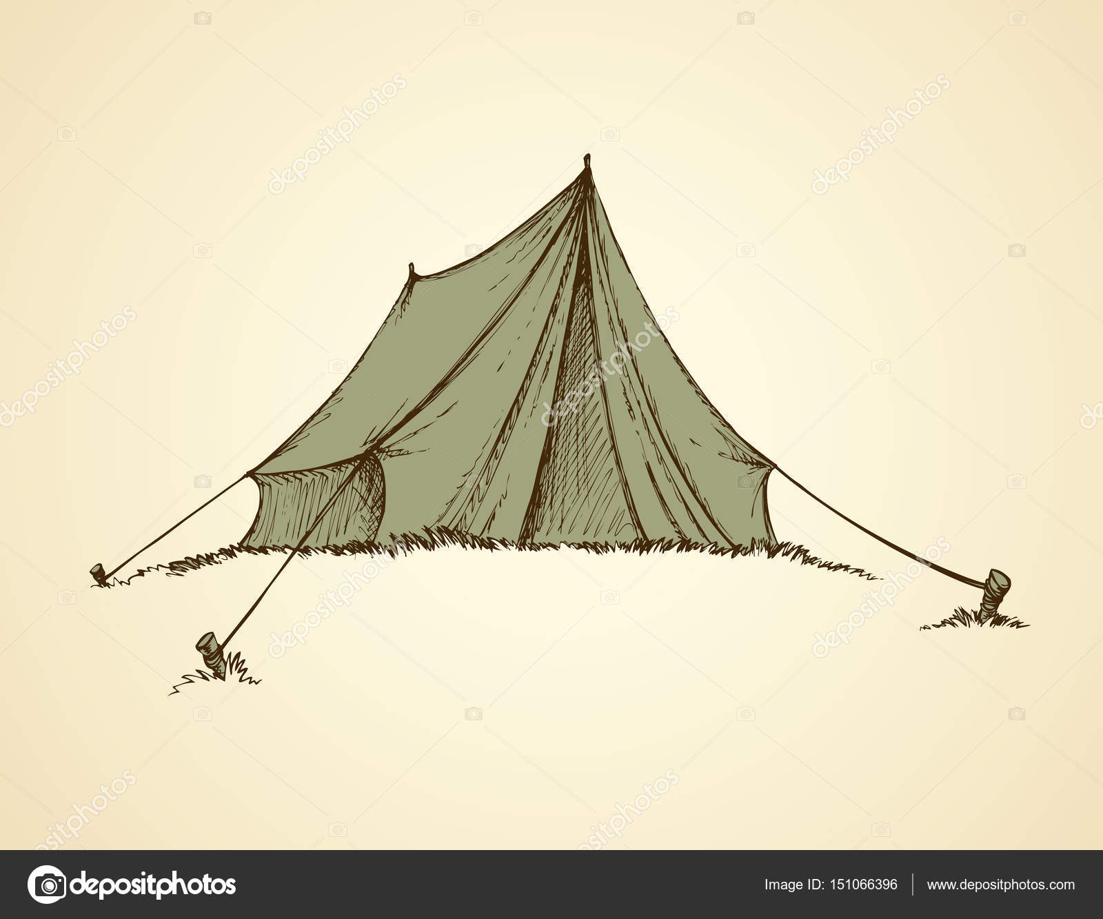 Tent Drawing at GetDrawings | Free download