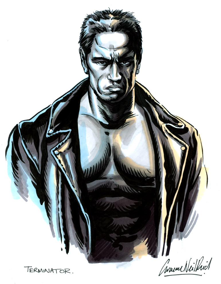 Terminator Drawing at GetDrawings | Free download