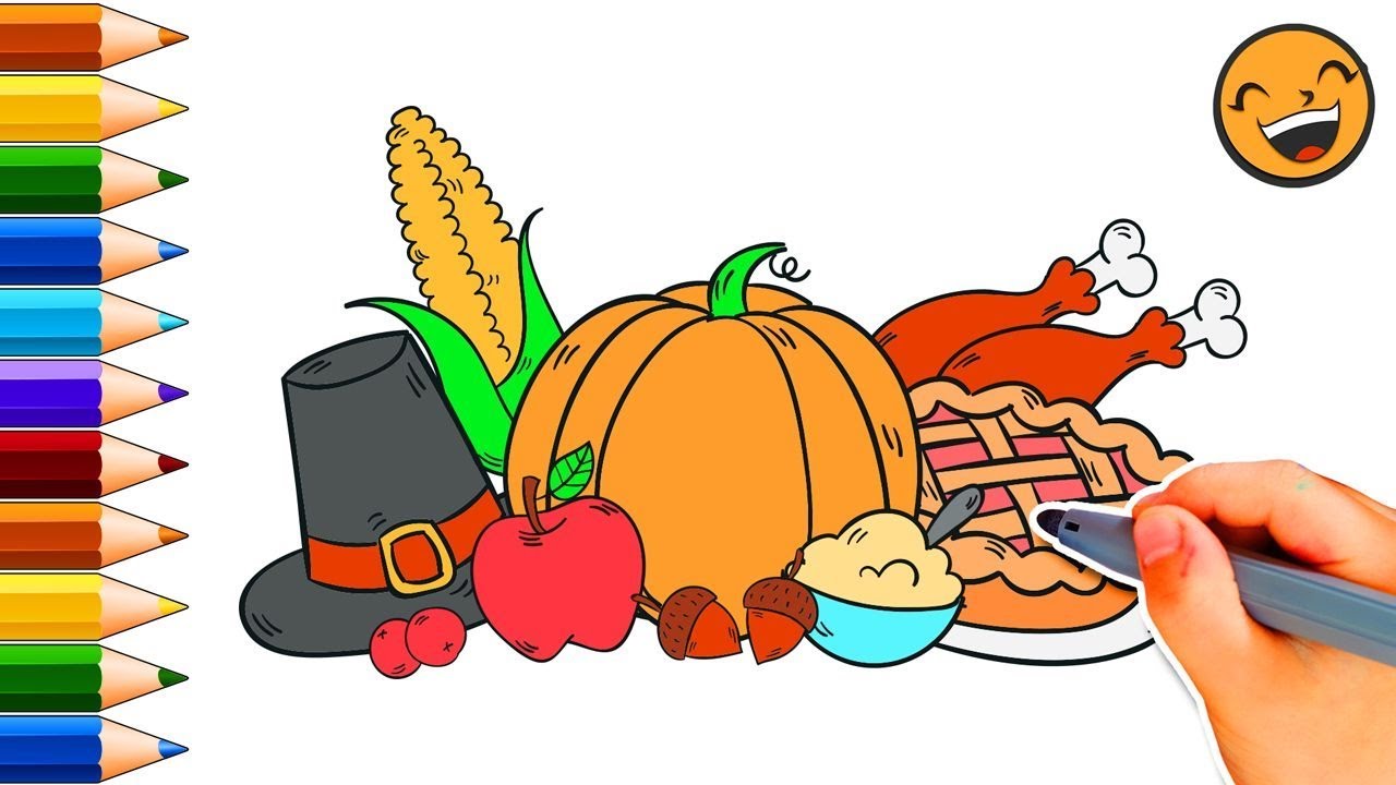 Thanksgiving Feast Drawing at GetDrawings | Free download