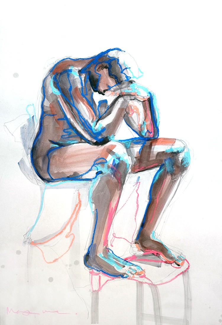 The Thinker Drawing at GetDrawings | Free download