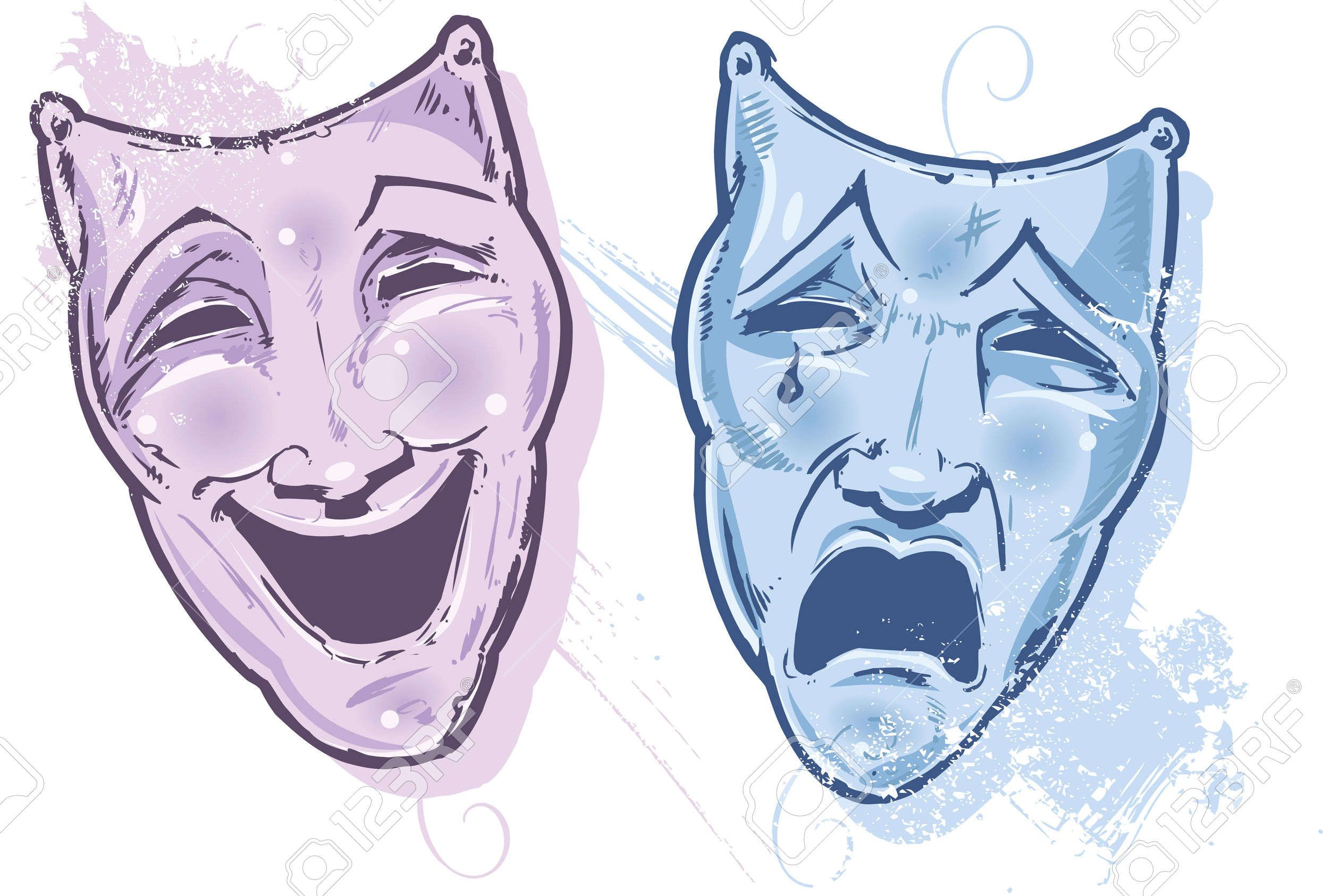 Theatre Masks Drawing at GetDrawings Free download