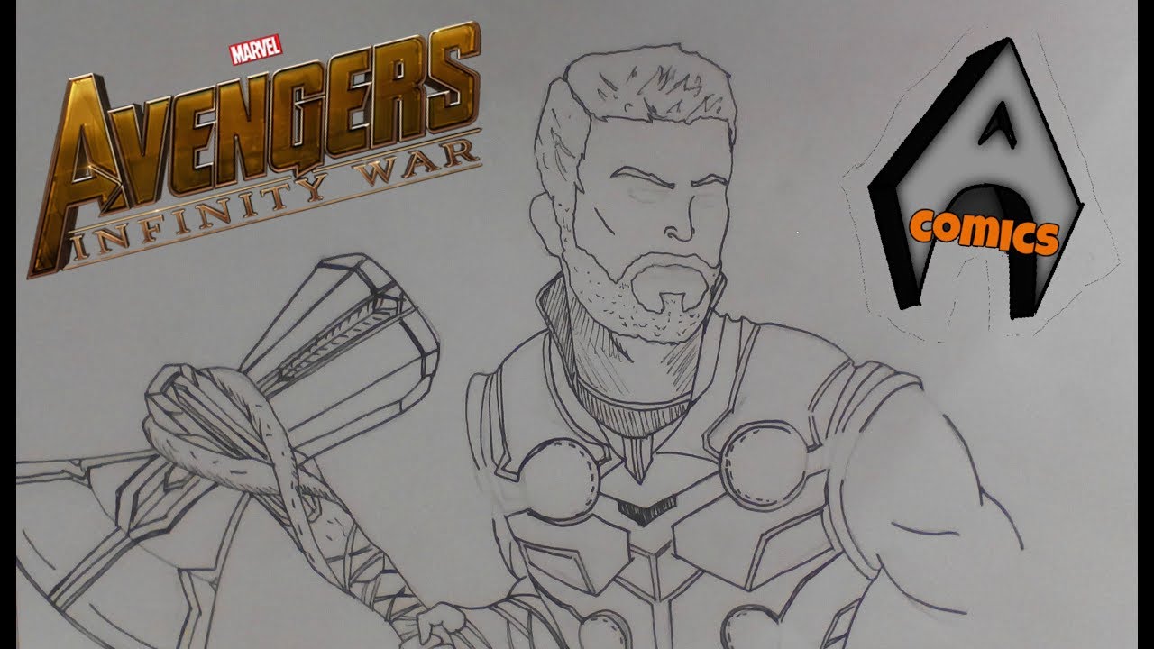 Thor Avengers Drawing at GetDrawings | Free download
