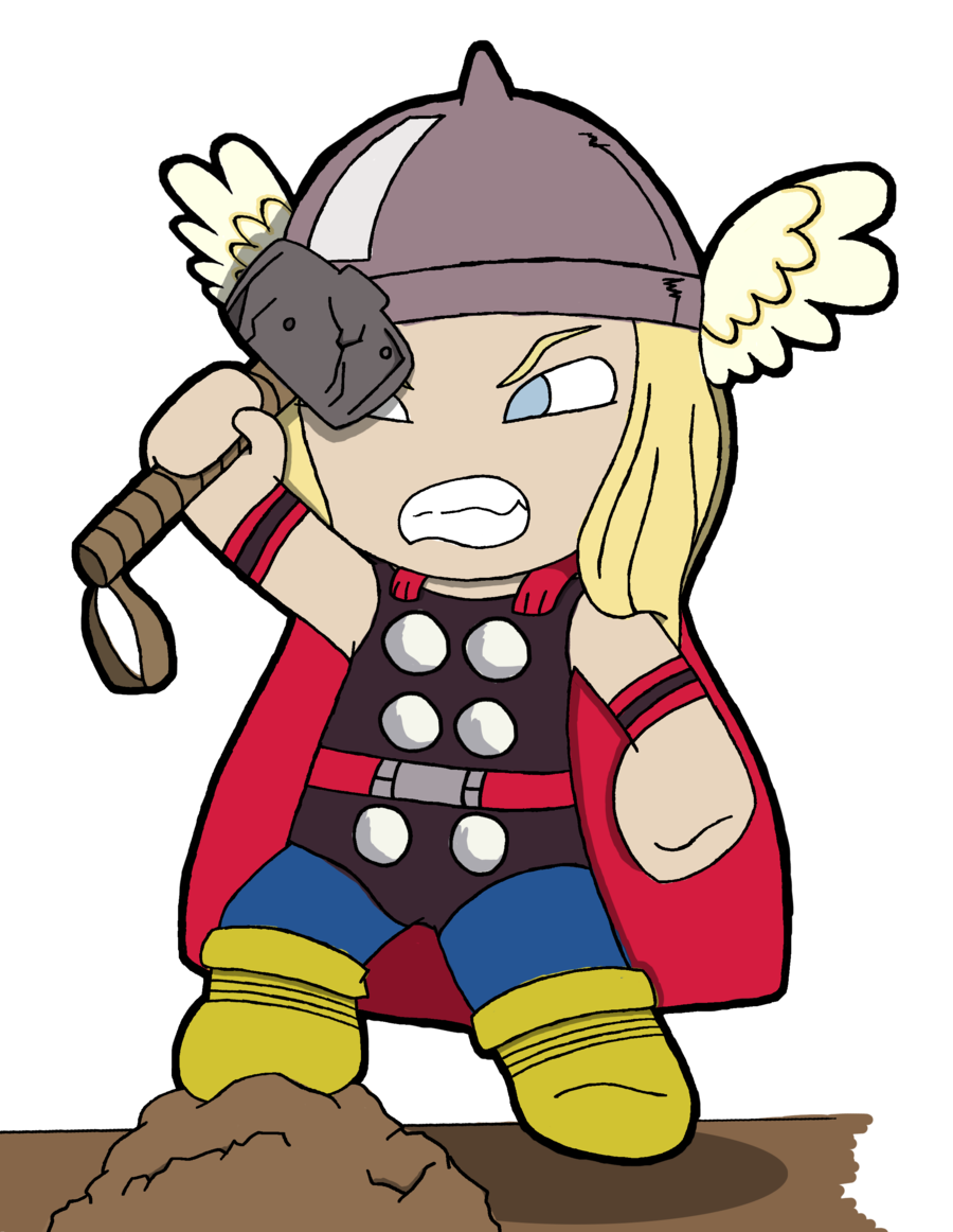 Thor Cartoon Drawing at GetDrawings Free download