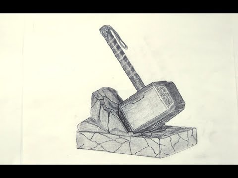 Thors Hammer Drawing at GetDrawings | Free download