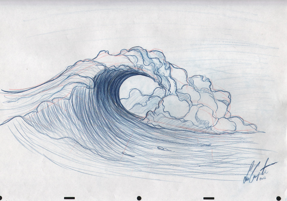 ocean wave drawing images