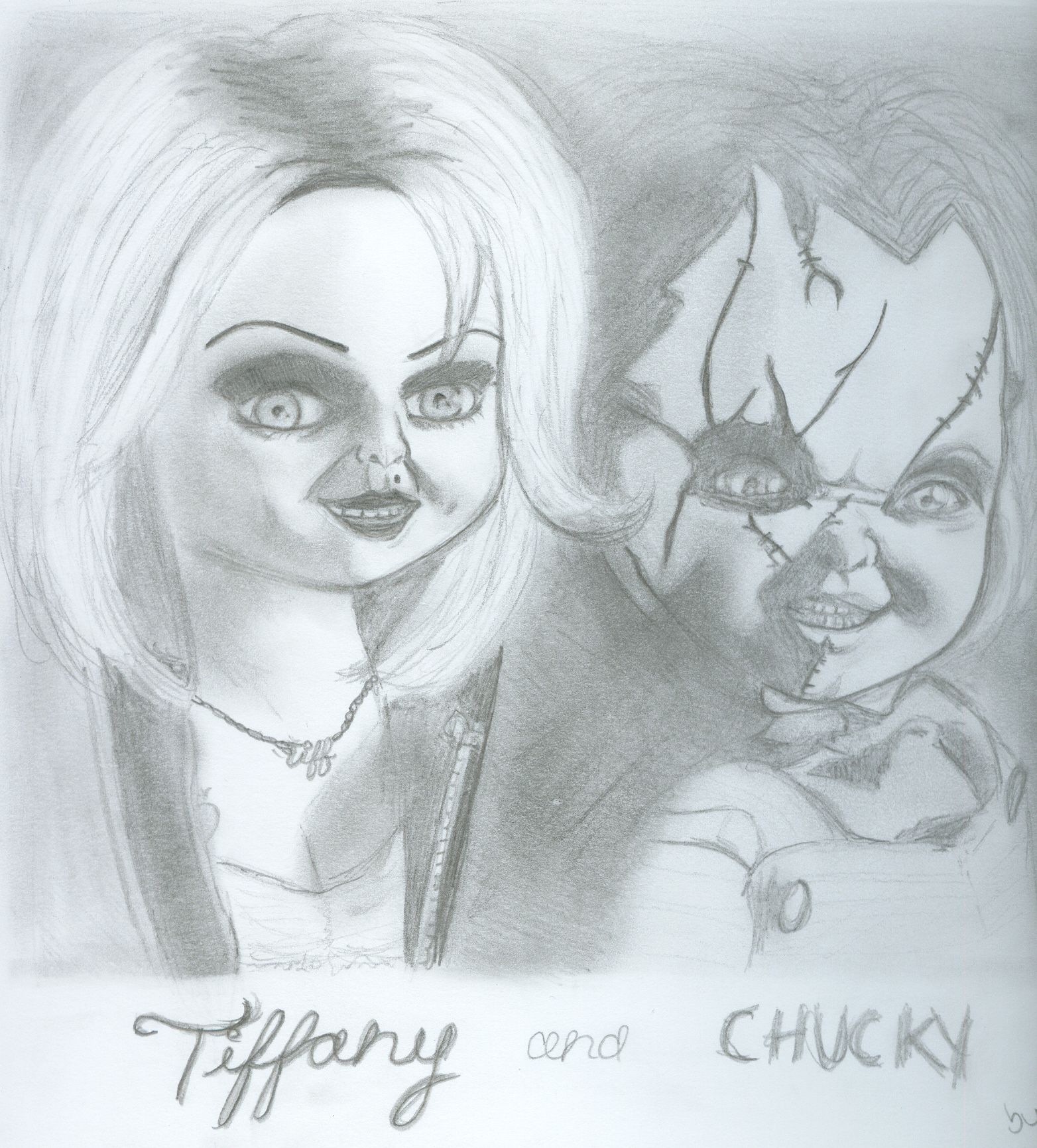 1564x1732 Image Result For Chucky And Tiffany Drawings Eye Draw.