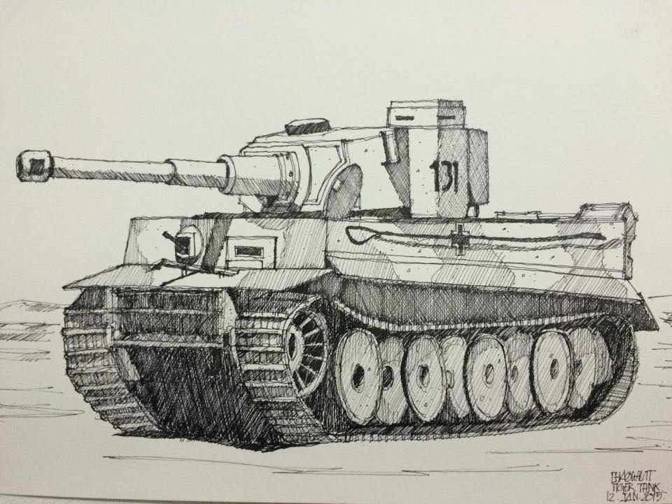 Tiger Tank Drawing at GetDrawings Free download