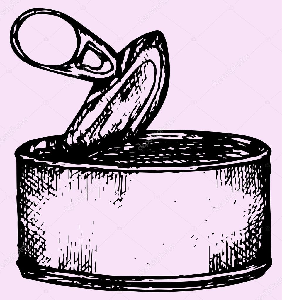 Tin Can Drawing at GetDrawings | Free download