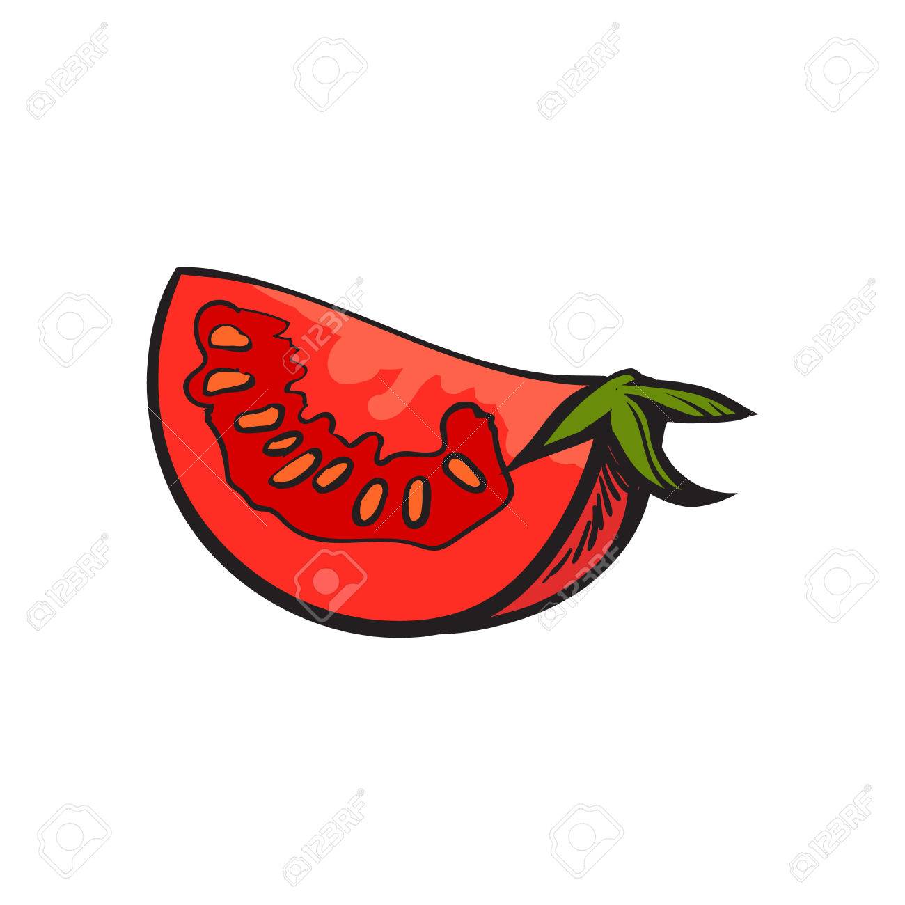 Tomato Slice Drawing at GetDrawings Free download
