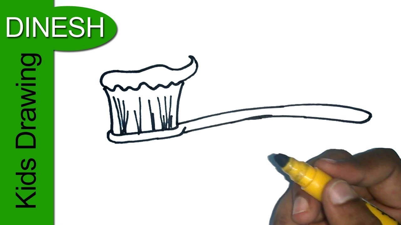 Toothbrush Drawing At GetDrawings | Free Download