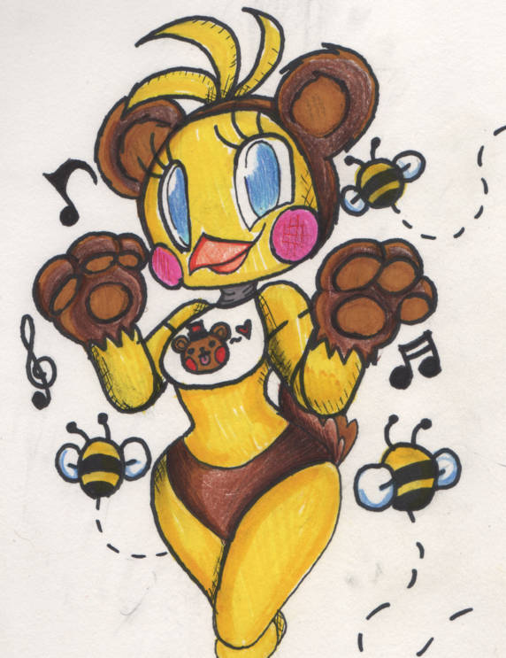Drawing of Toy Chica