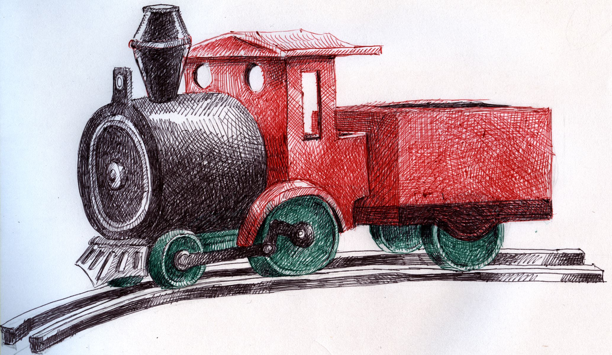 Toy Train Drawing at GetDrawings Free download