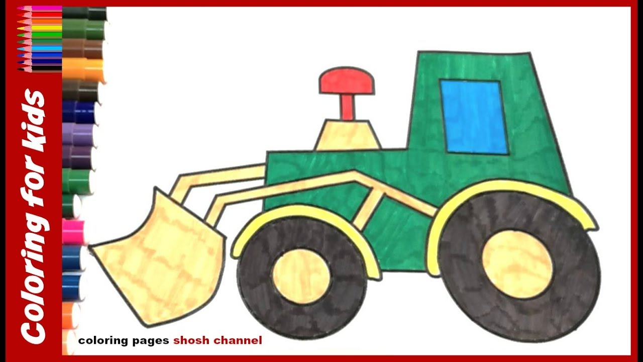 Tractor Drawing For Kids At Getdrawings 