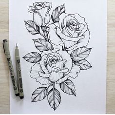 Traditional Rose Drawing at GetDrawings | Free download