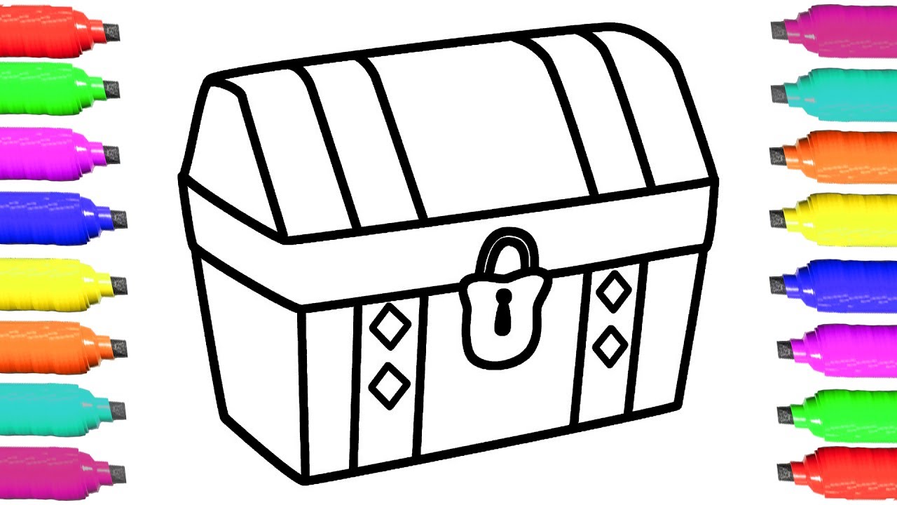 Treasure Chest Drawing at GetDrawings | Free download